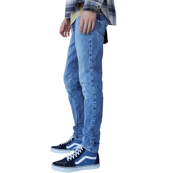 NWT PacSun Men’s Jeans 28X30 29X32 Medium Indigo Stacked Skinny Comfort Stretch - Picture 2 of 13